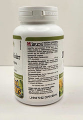 Supplement facts panel for Olive Leaf 500 mg