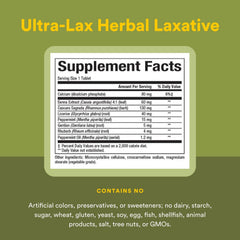 Ultra-Lax label highlighting all-natural formula