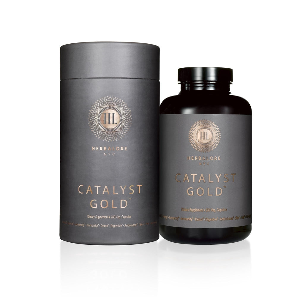 Herbalore Catalyst Gold ingredients and capsules