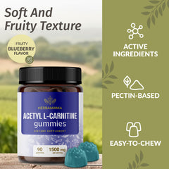 Ingredients graphic for Herbamama ALCAR gummies