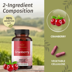 Herbamama Cranberry Extract Capsules bottle with label