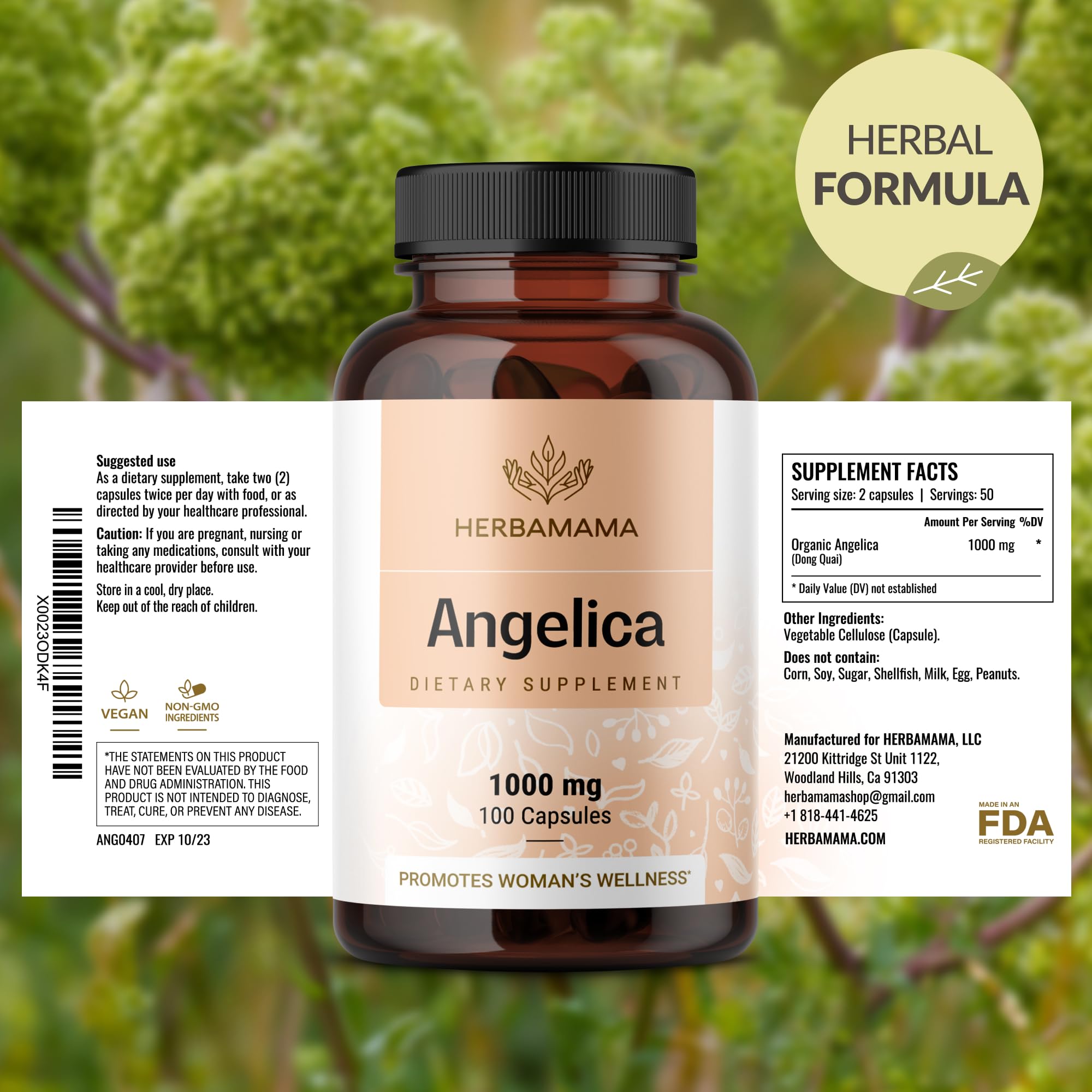 On-the-go daily Dong Quai supplement for women