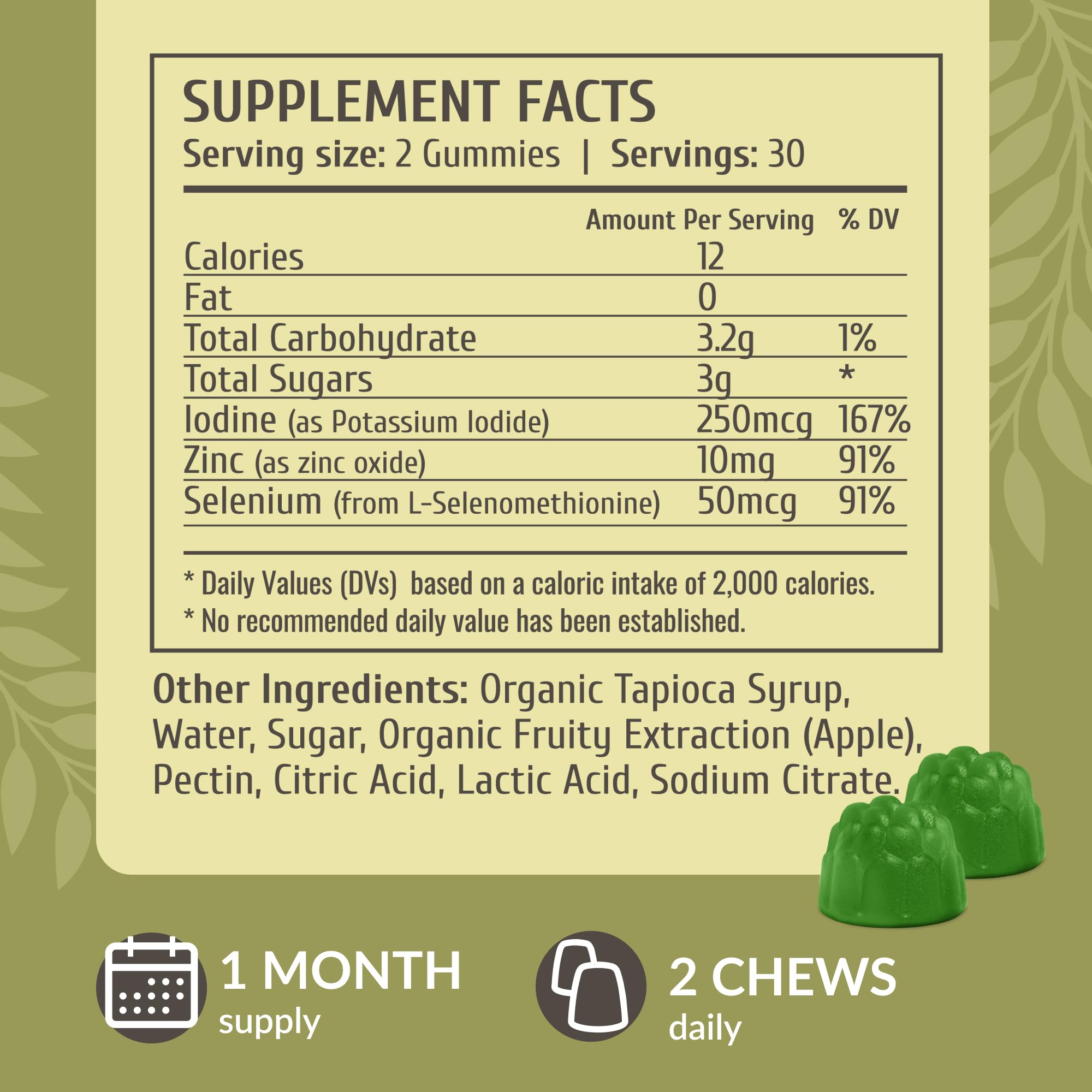 HERBAMAMA gummies in hand showing size and convenient daily portion