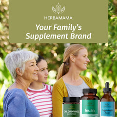 Herbamama Inulin powder capsule box packaging (pack of 2)