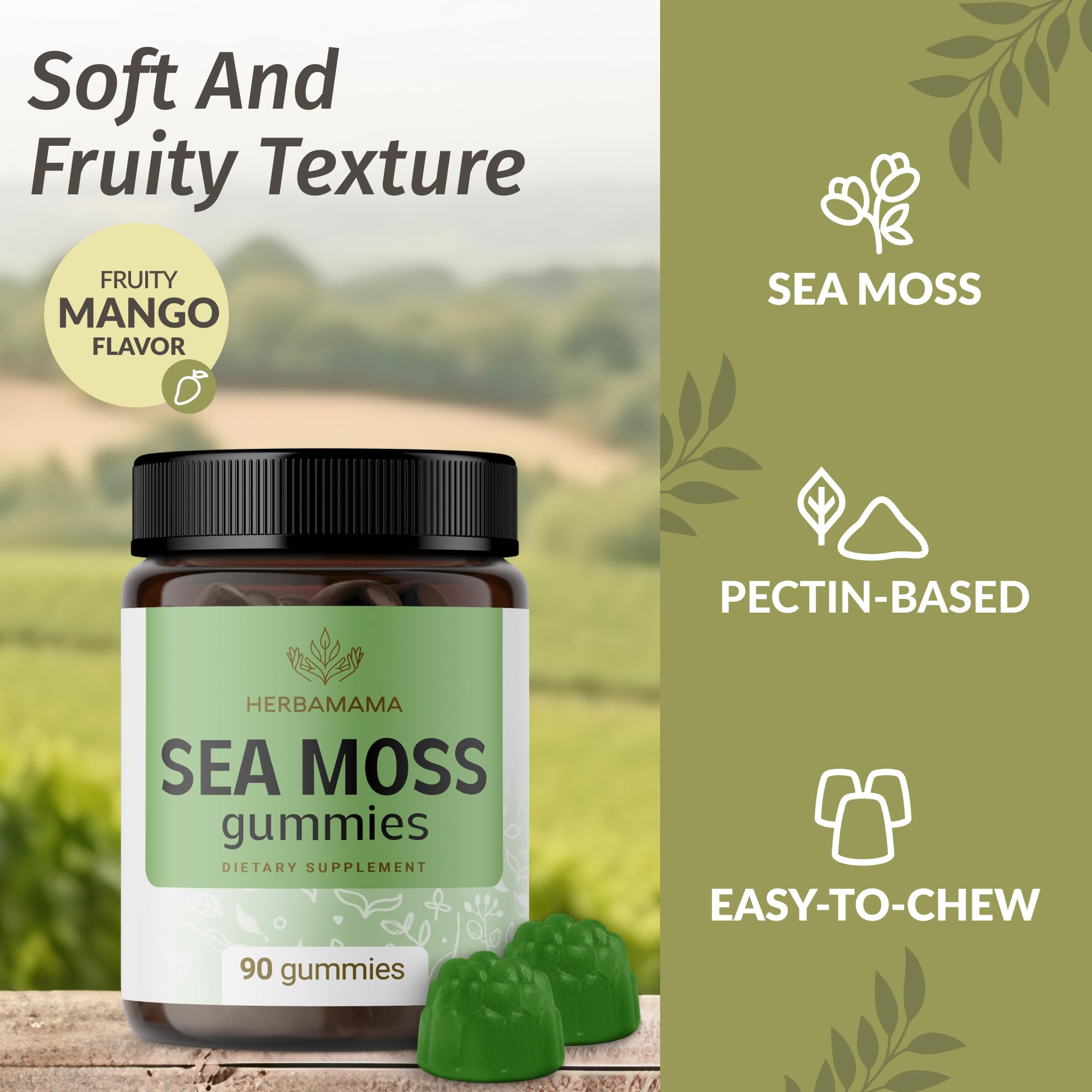 Close-up showing the gummy texture and chewiness