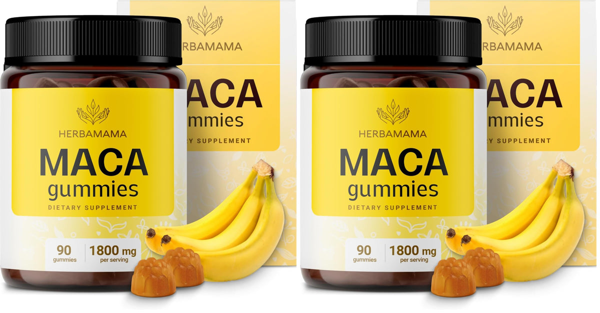 Hero image of HERBAMAMA Maca Root Gummies bottle