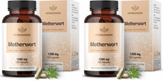 Herbamama Motherwort capsules 1200mg per pack – front view