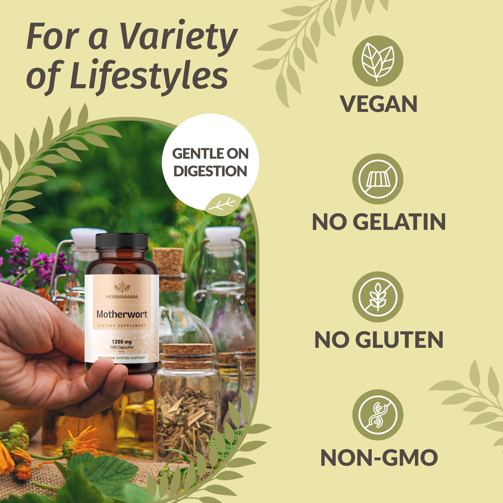 Vegan and Non-GMO labeling on packaging
