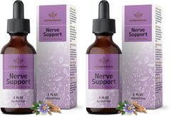 Herbamama Nerve Support bottle and packaging on white background