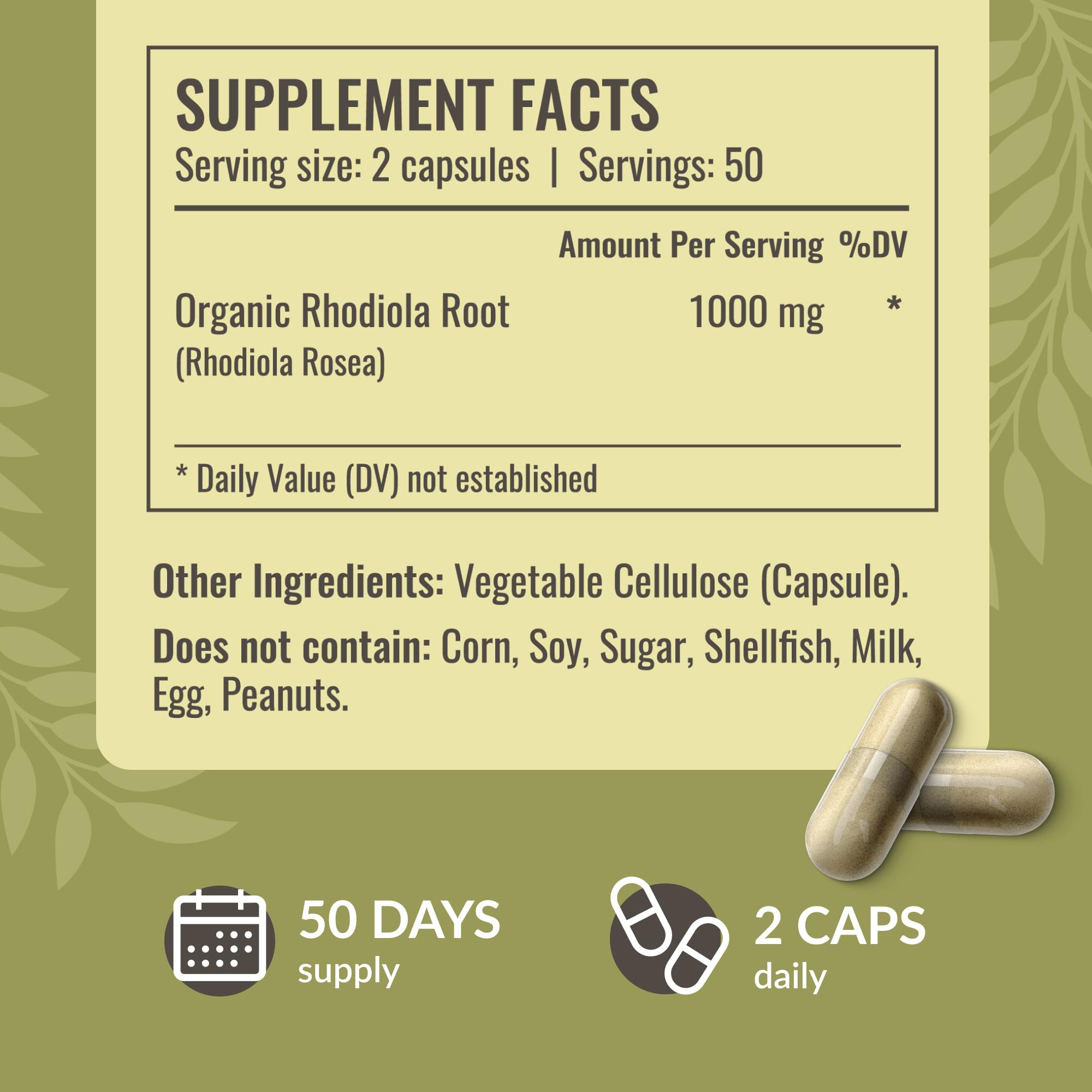 Front label highlighting vegan and non-GMO features