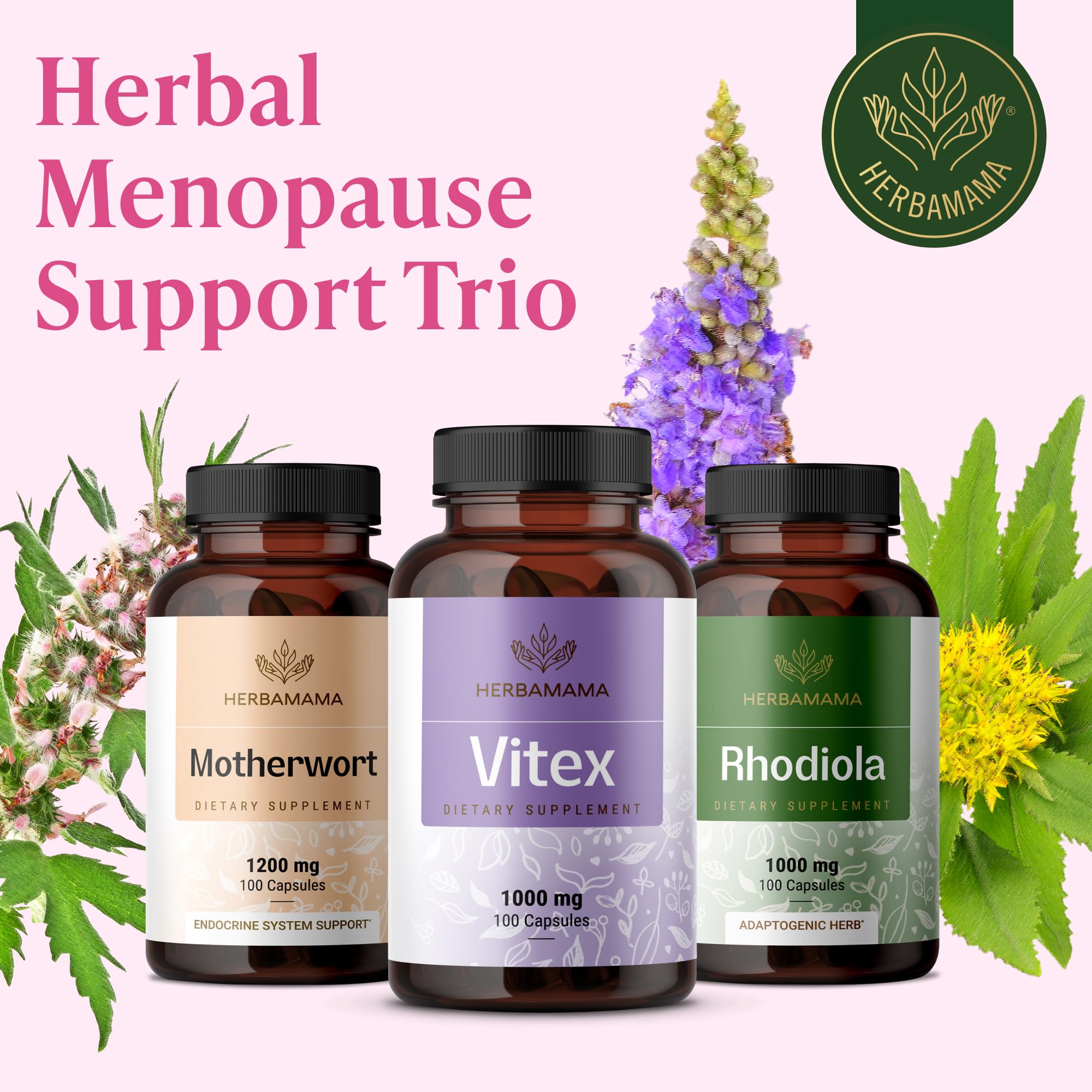 Herbamama Vitex bottle packaging and label
