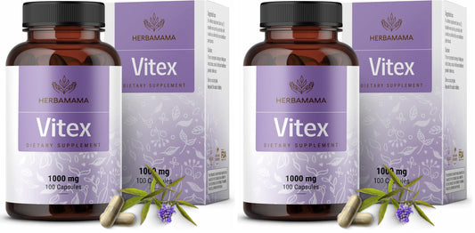 Herbamama Vitex fruit capsules bottle - front view