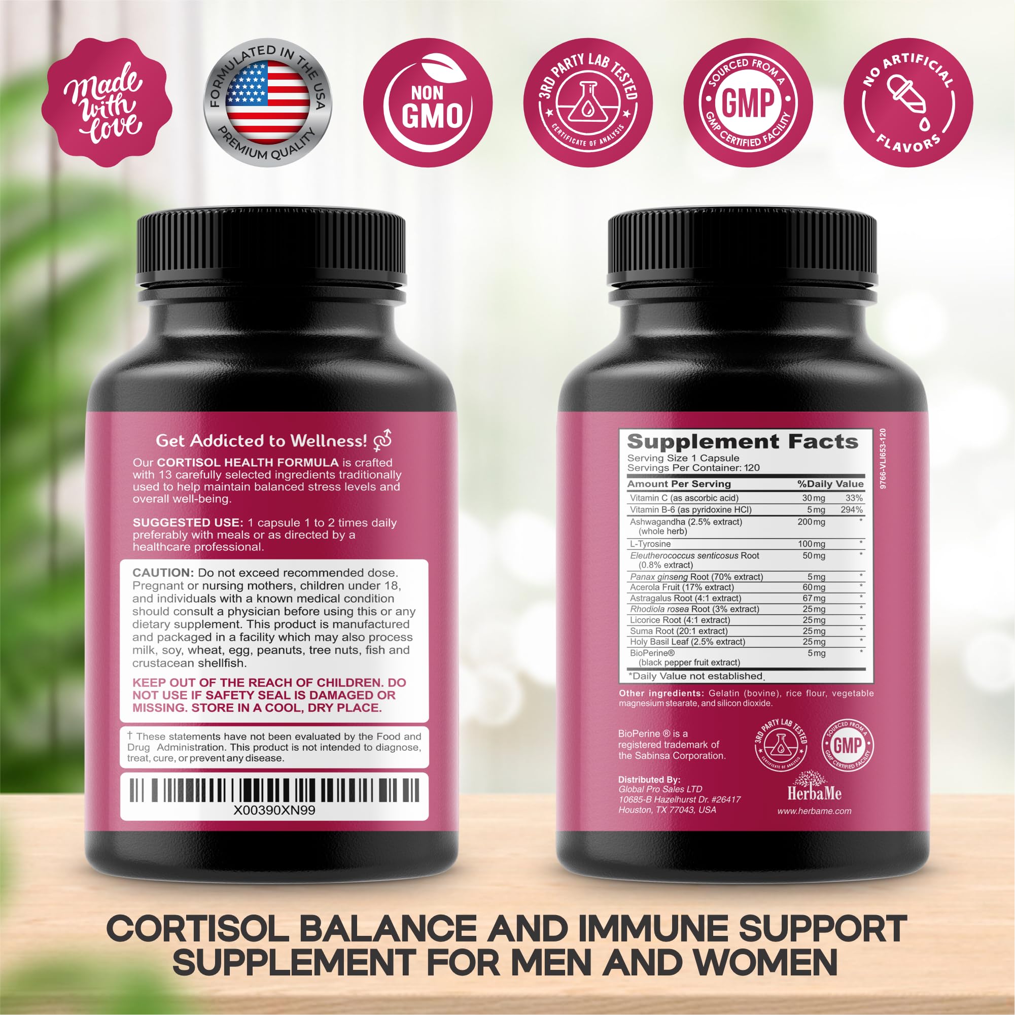 Daily capsules for energy and stress support