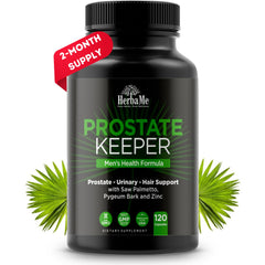 Front view of HerbaMe Prostate Support bottle