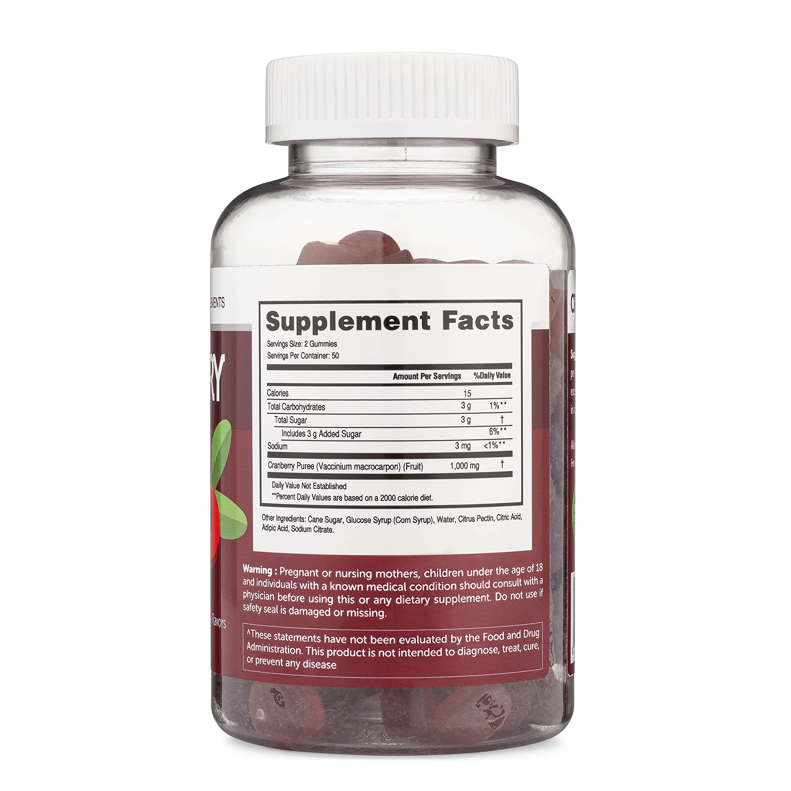 Cranberry Gummies suitable for kids, women, and men
