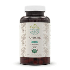 HerbEra Angelica USDA Organic 120 Capsules - Organic Angelica root capsules