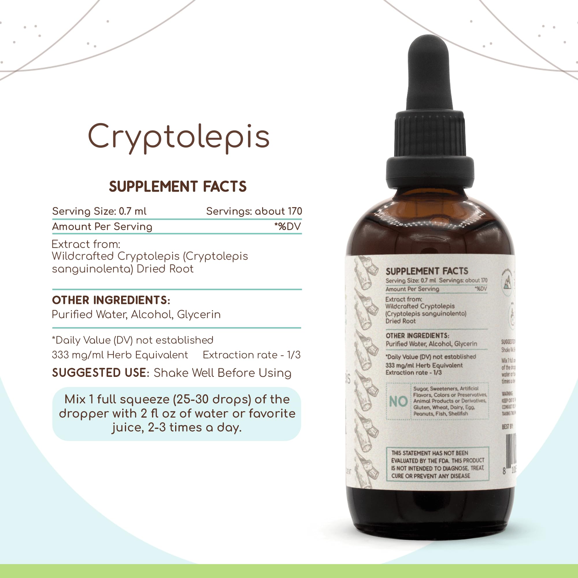 Herbera product label showing made and tested in the USA
