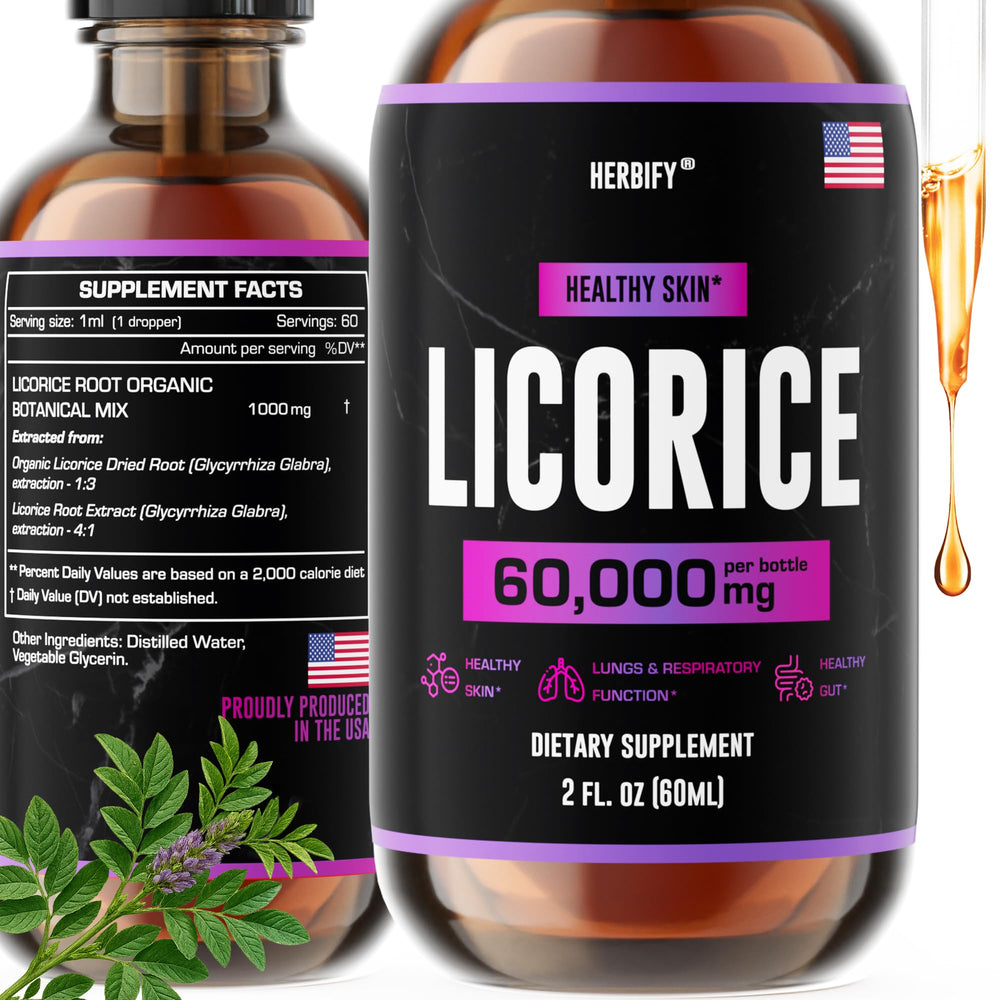 HERBIFY Licorice Root Extract 2oz bottle