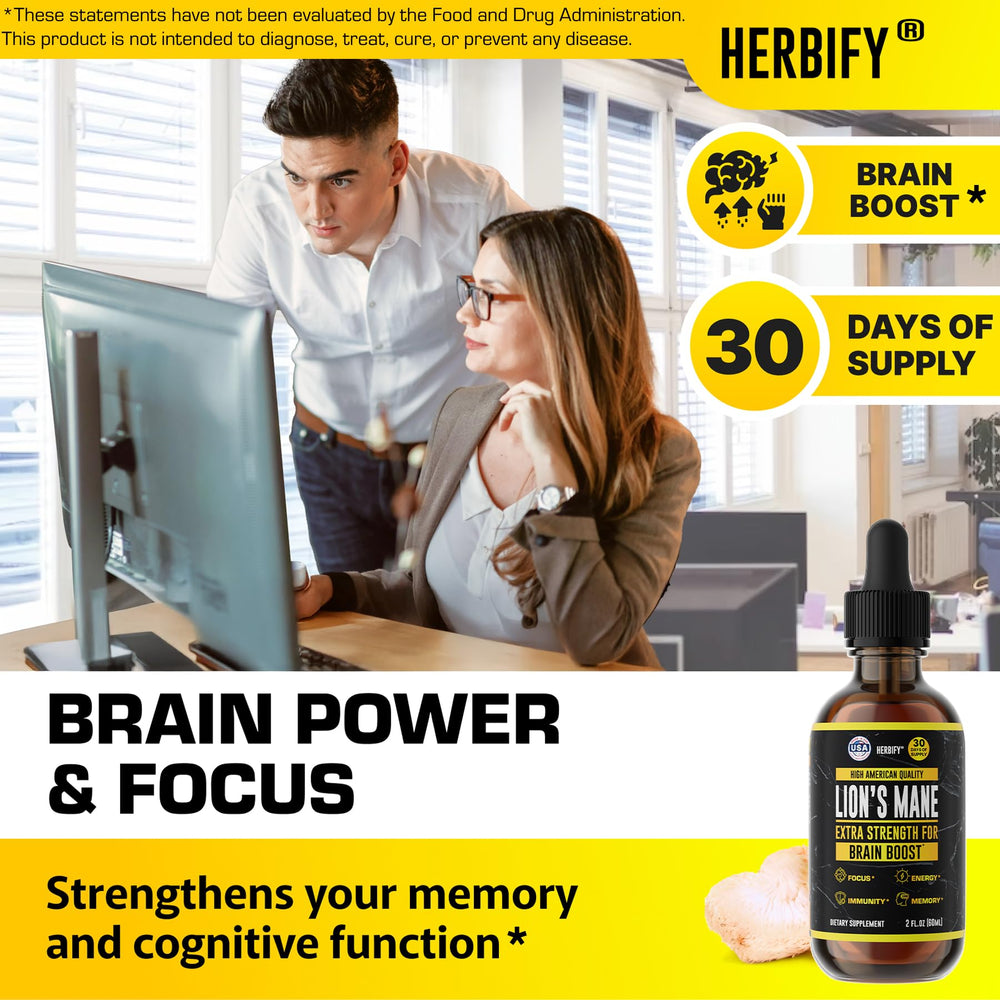 Lions Mane liquid extract dropper dispensing tincture