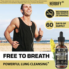 HERBIFY Mullein Drops dropper enables precise dosing for daily wellness.