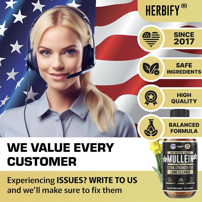 Packaging and USA-made branding for Herbify Mullein Drops