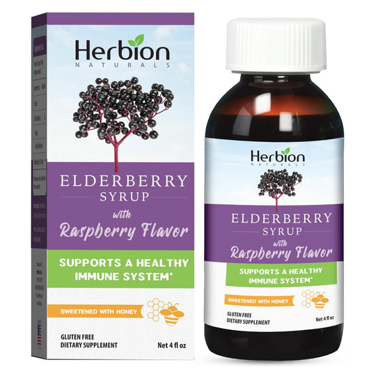 Herbion Naturals Elderberry Syrup bottle