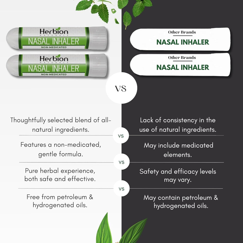 HERBION Naturals nasal inhaler in use promoting clear airways