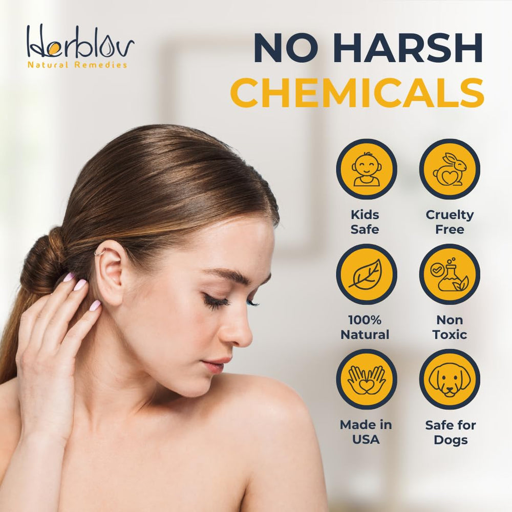 Herblov dog ear care use for pets with natural ingredients.