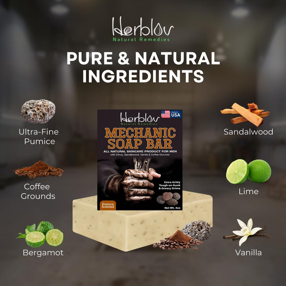 Herblov Mechanic Soap gift idea for dad and DIY lovers.