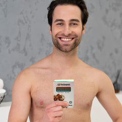 HERBOGANIC aromatic soap for bath time routines with soothing fragrance