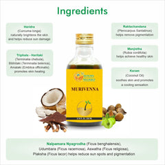 Murivenna Oil applied to knee joint for injury relief