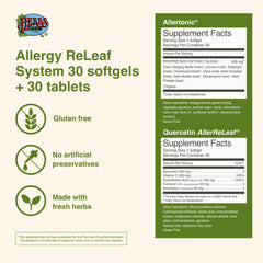 Close-up of herbs used in Allergy ReLeaf System