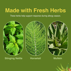 Herbs Etc. Allergy ReLeaf gluten-free tag on product package.