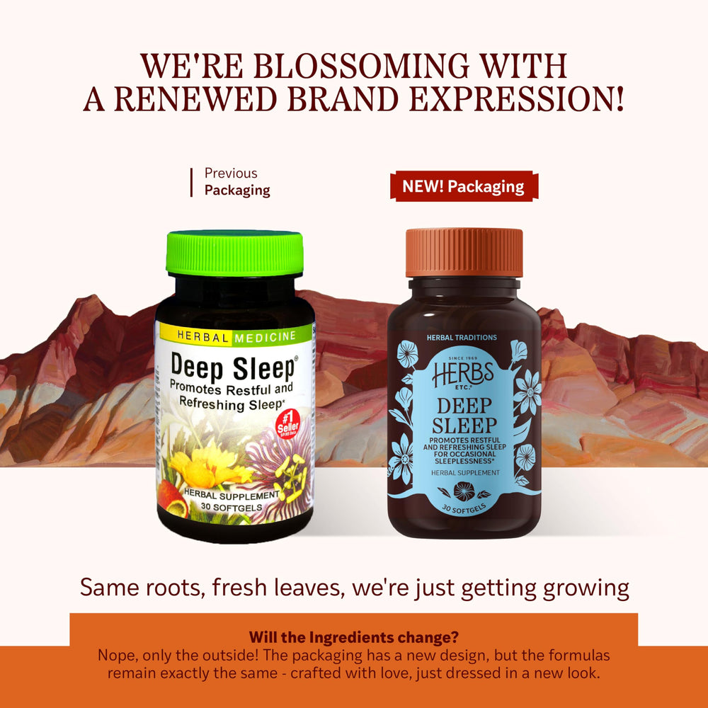 Fresh organic herbs used in Deep Sleep Softgels