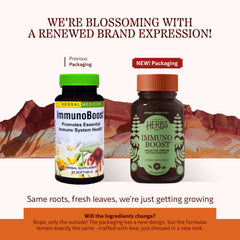 Back label of Immunoboost bottle