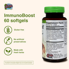 Immunoboost softgels beside bottle