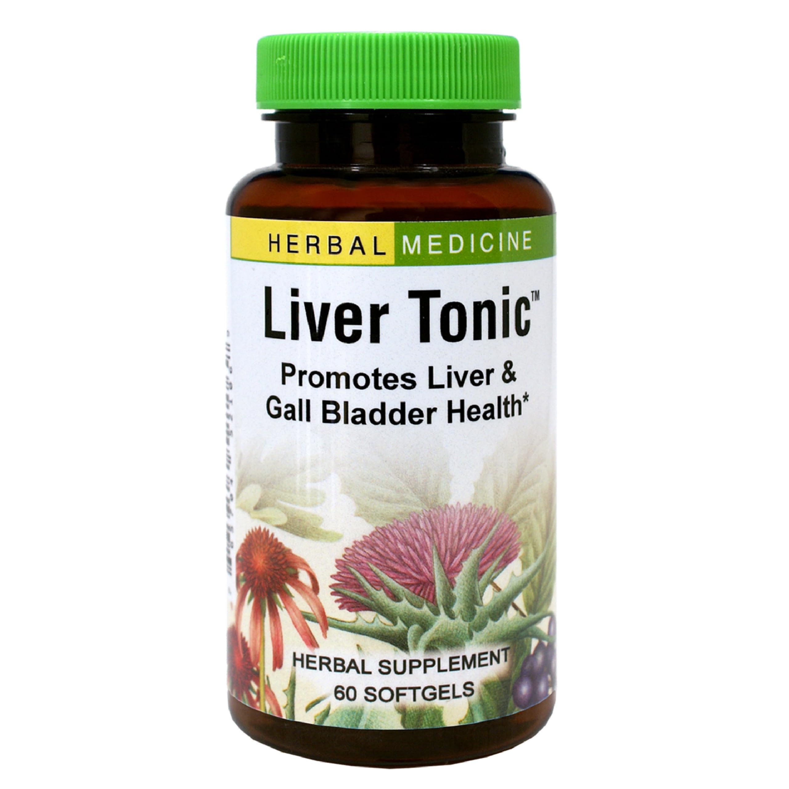 Herbs Etc. Liver Tonic bottle on a white background