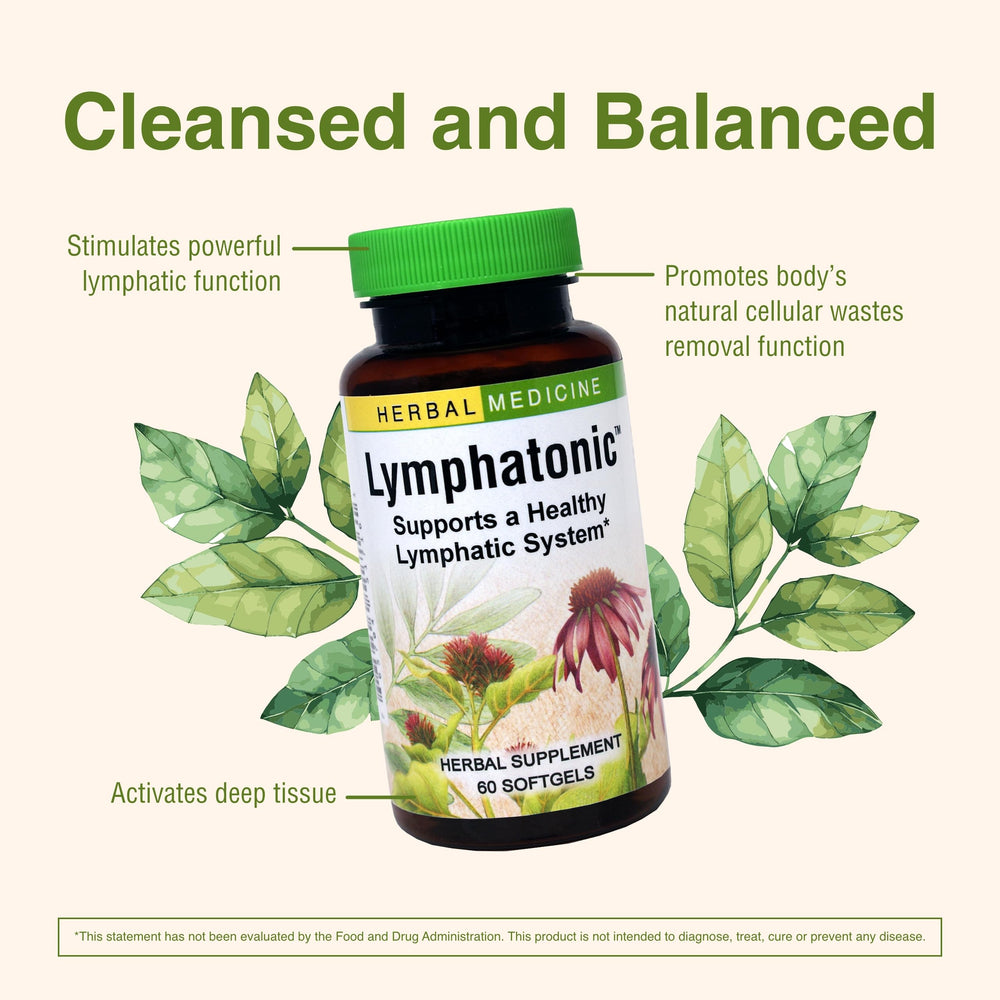 Lymphatonic bottle with 60 servings, two-pack option