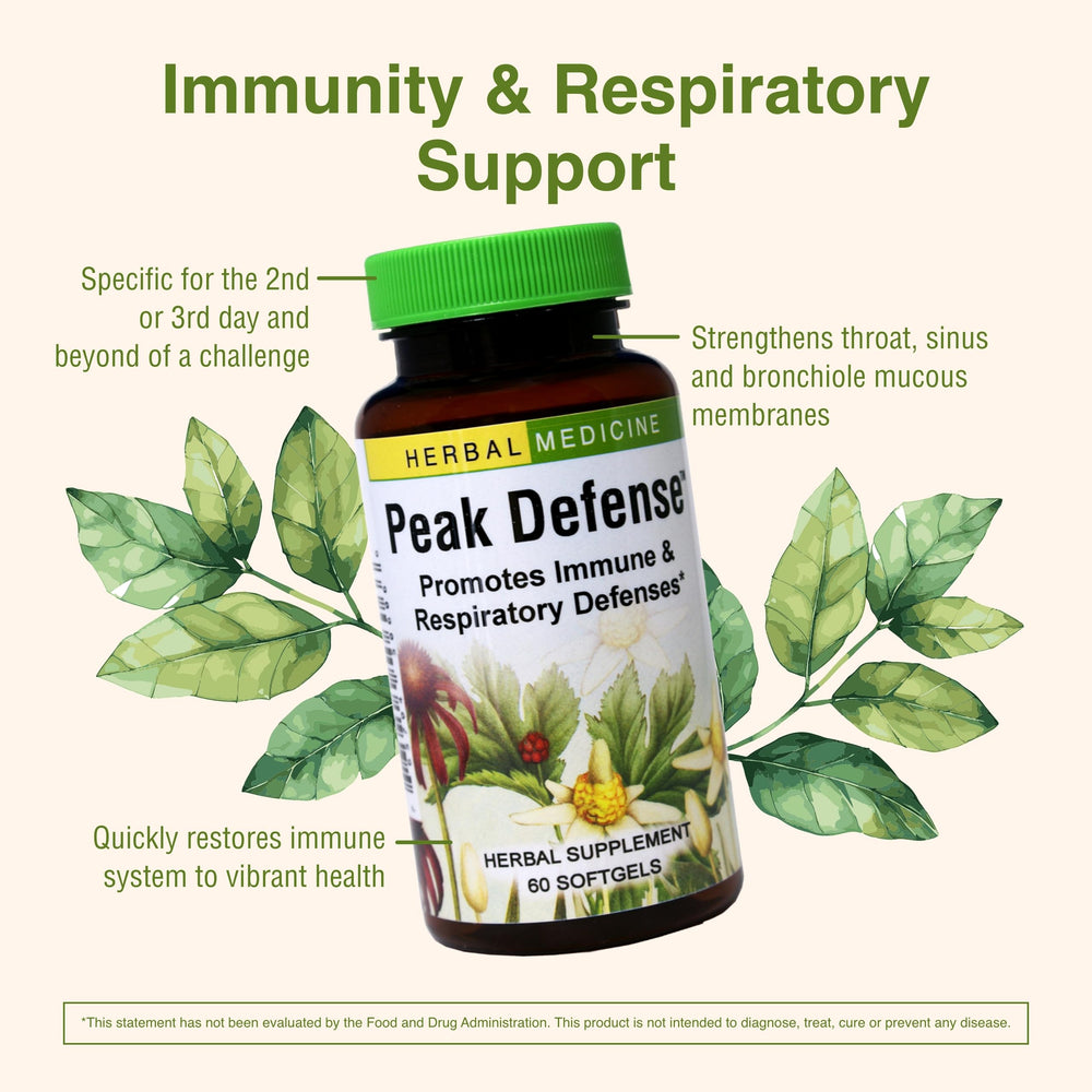 Key ingredients shown: goldenseal, echinacea angustifolia, yarrow