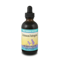 Bottle of Herbs for Kids Echinacea/Astragalus (4oz) tincture with dropper