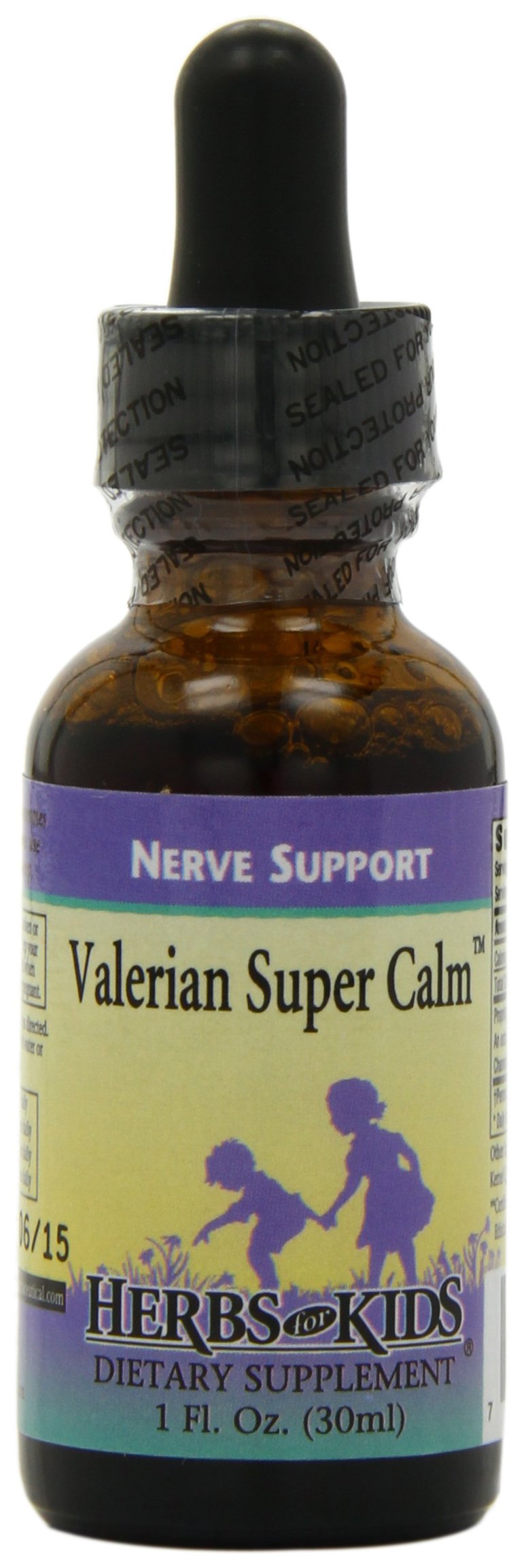 Valerian Super Calm product label with ingredients