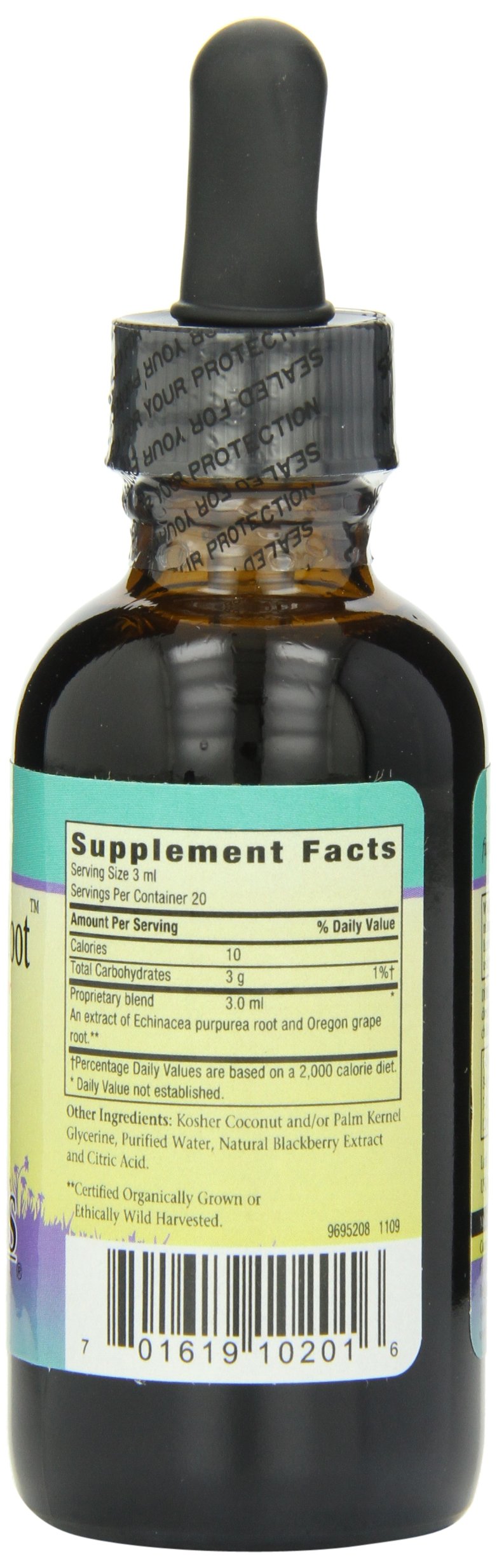 Dropper bottle of Echinacea/Goldenroot for kids