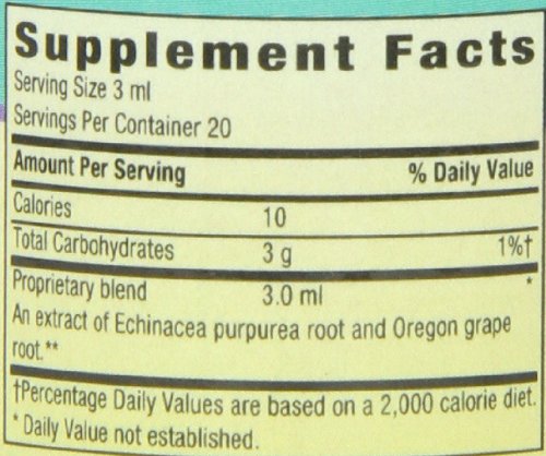 2oz liquid herbal blend for immune support