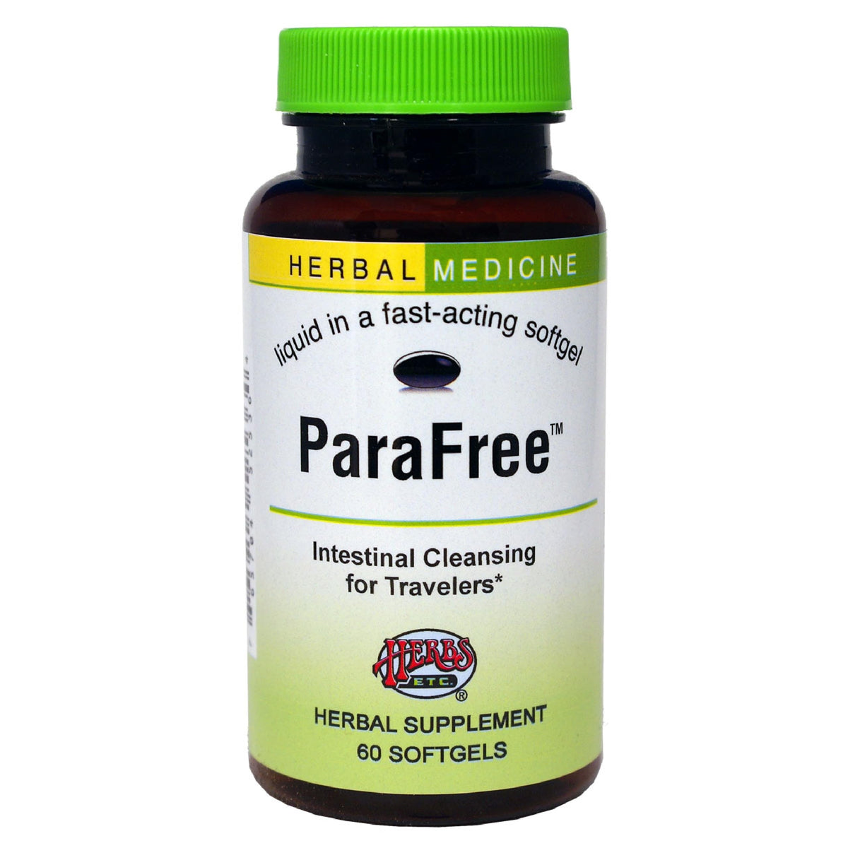 Herbs Etc. ParaFree bottle with 60 softgels