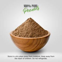 Close-up of Bijasar Powder texture – Pterocarpus Marsupium