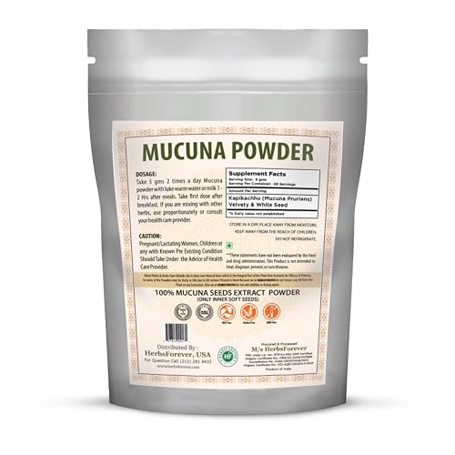 Steam Aqua Extract-2X potency Mucuna Pruriens extract label