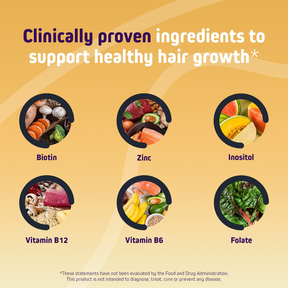 Sugar-free Biotin Gummies label and ingredients