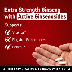 Illustration of Korean Red Panax Ginseng root extract with bottle