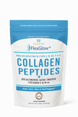 HerbUSA FlexGlow+ Collagen Peptides bottle with label