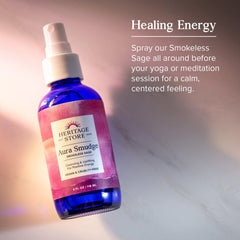 Room spray used to cleanse a living space